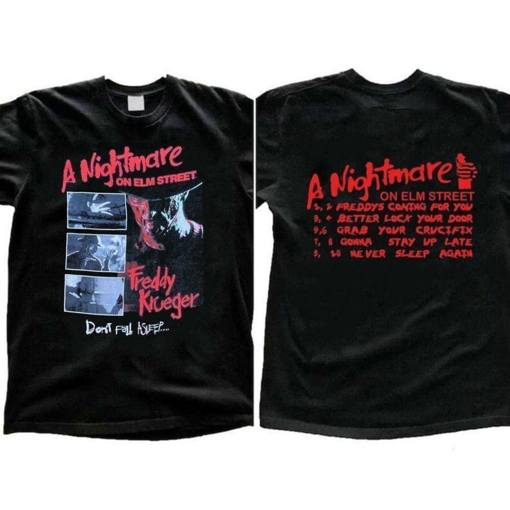 Freddy Krueger Nightmare On Elm Street Horror 2 Sided T-Shirt